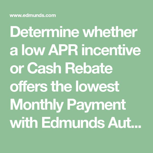 Edmunds New Car Rebates And Incentives